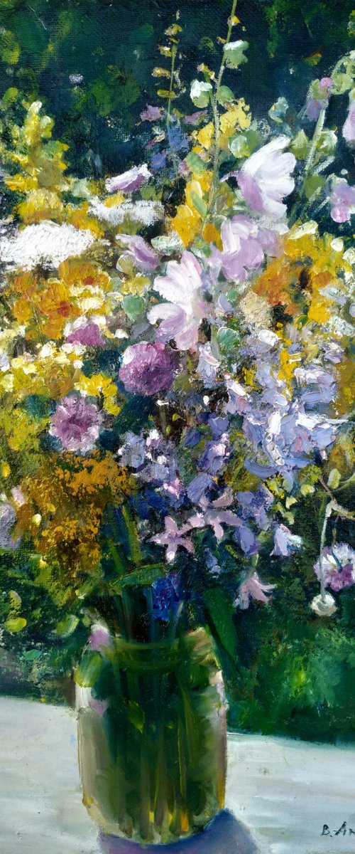 Wildflowers in a can by Valentina Andrukhova