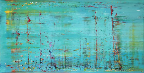 70x140cm | 27,6 x 55″ Original abstract painting Canvas oil artwork Modern art