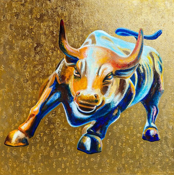 Charging Bull on Wall Street