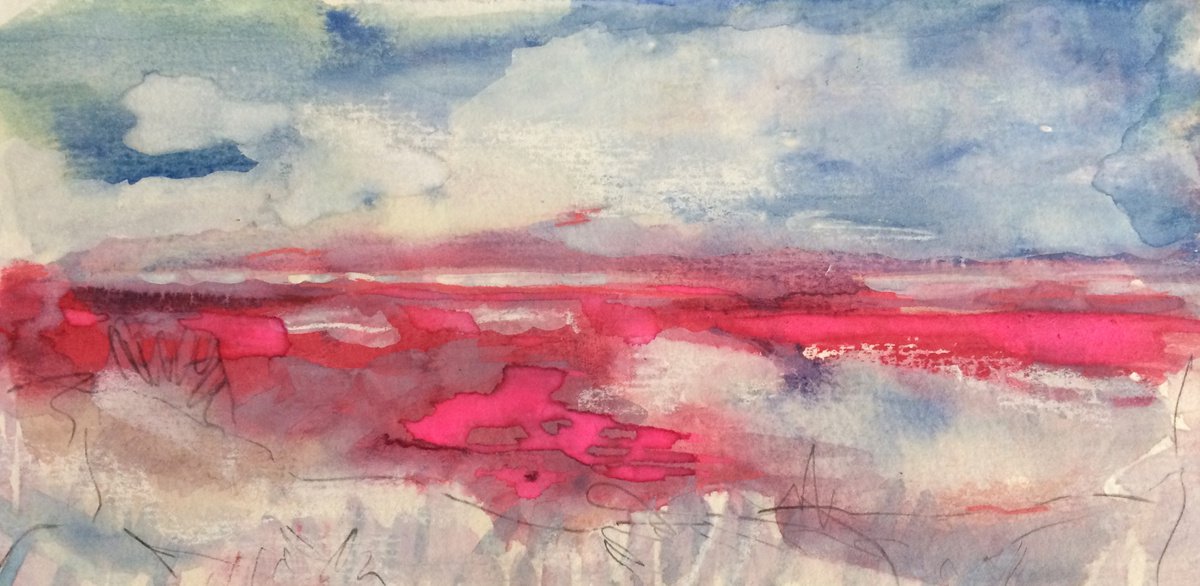 Pink Waters I Landscape I Seascape by Gesa Reuter