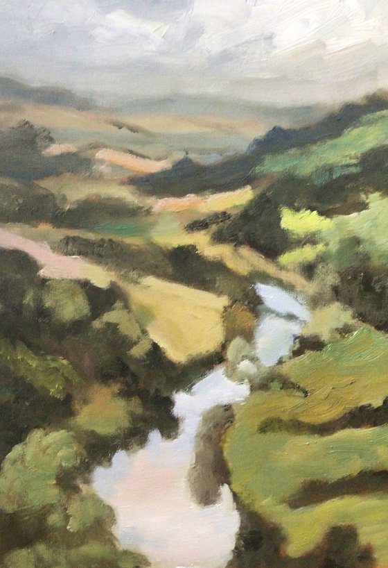 Symonds Yat view Painting