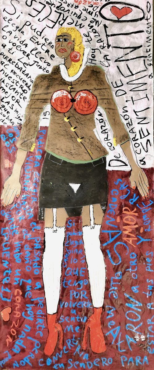 A girl in red boots, a craft jacket and a song in her heart by Gurgen Arutunyan