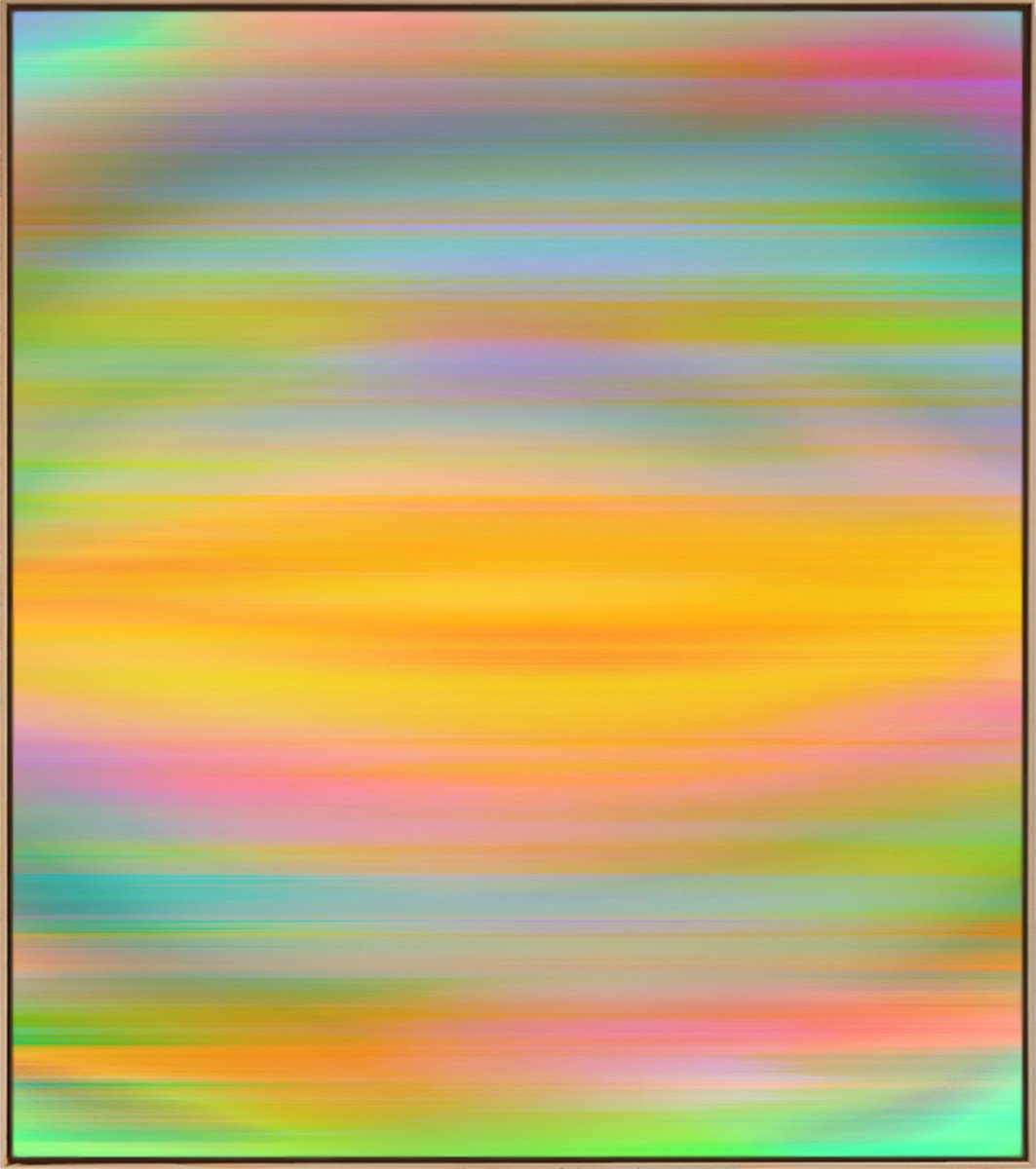 Organic Abstract Acrylic Painting By Jonas Peres, 53 X 59, New Day, I, Original Artwork