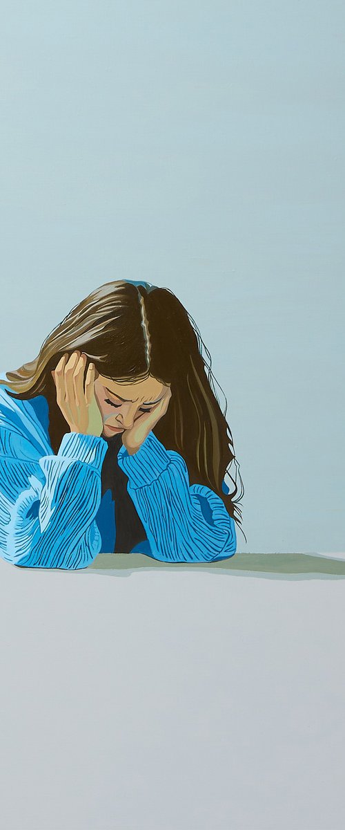 Emotional Day   - Original Painting 24x24in by Daria Baklykova