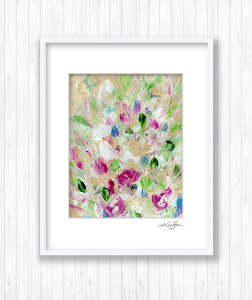 Tranquility Blooms 3 - Flower Painting by Kathy Morton Stanion by Kathy Morton Stanion