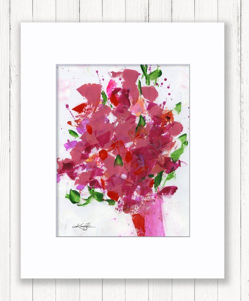 Blooms Of Joy 3 - Vase Of Flowers Painting by Kathy Morton Stanion by Kathy Morton Stanion