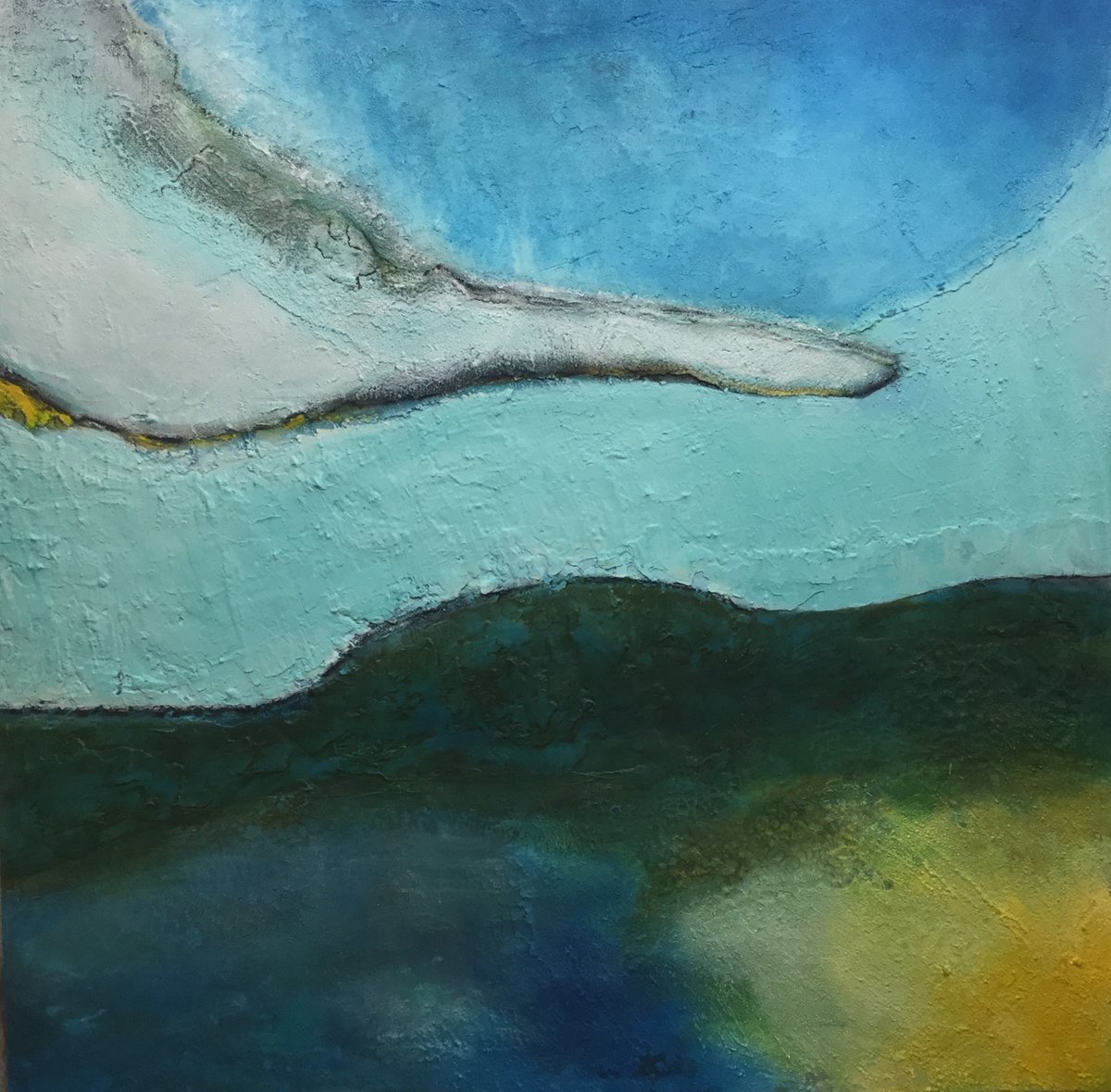 Abstract Acrylic Painting By Irene Gartner, 39 X 39, Maurice, Original Artwork