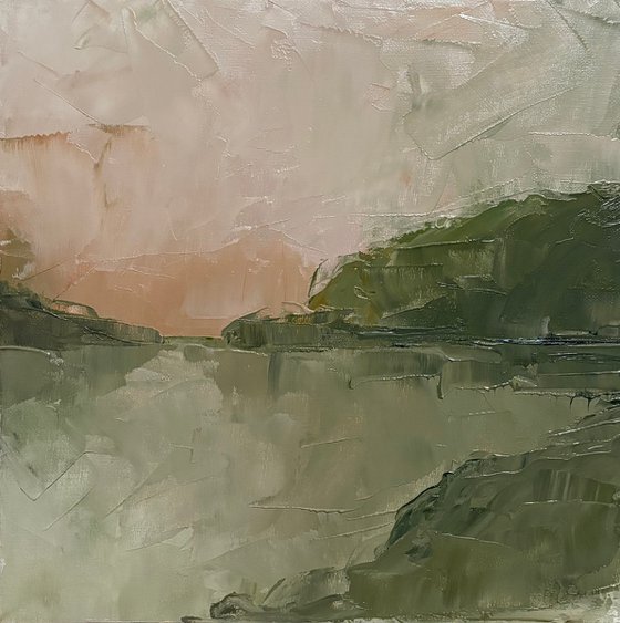 Quiet abstract sunset