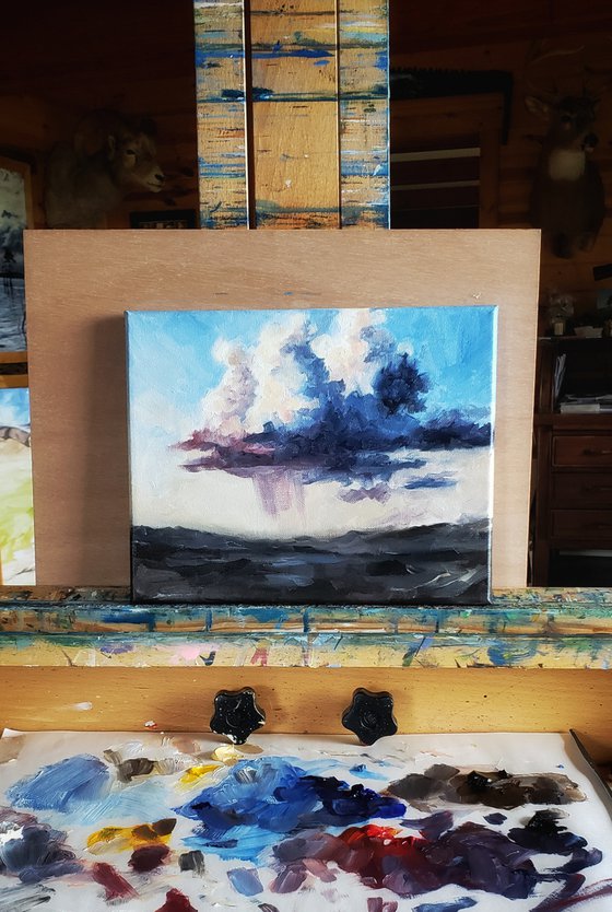 "Rain on the Prairie" - Landscape - Clouds