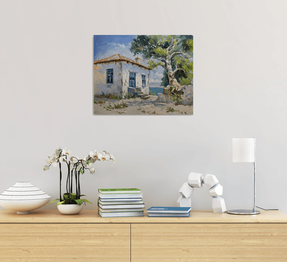 Mediterranean cottage.