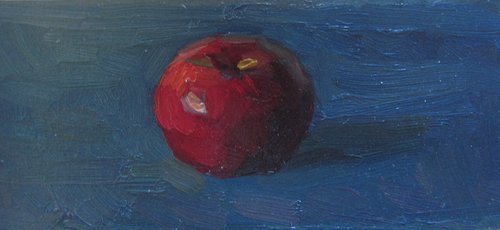 Apple(dark blue) by Viktoriia Pidvarchan