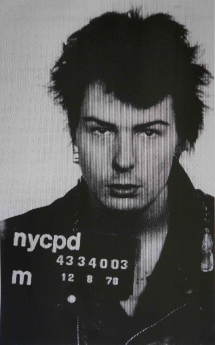 Urban And Pop Portrait Screenprint By David Studwell, 24 X 35, Sid Vicious I, Original Artwork