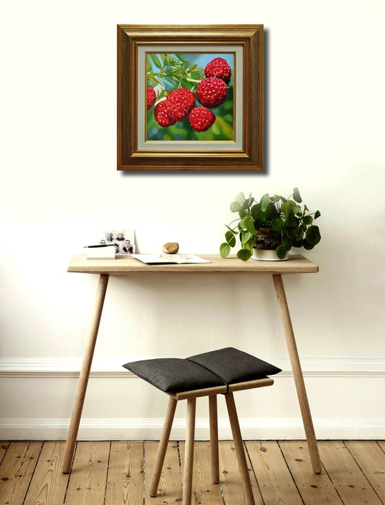 Raspberries painting II