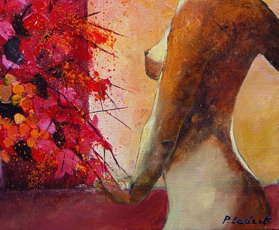 Red flowers for Samantha