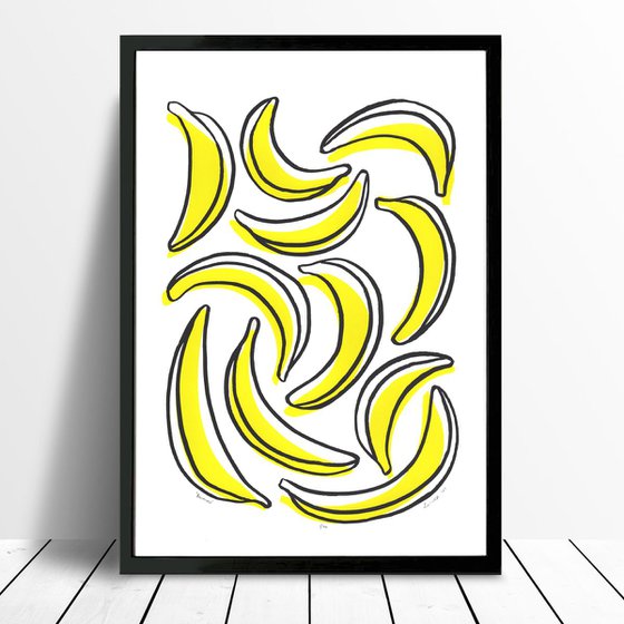 Bananas - Framed - FREE UK Delivery