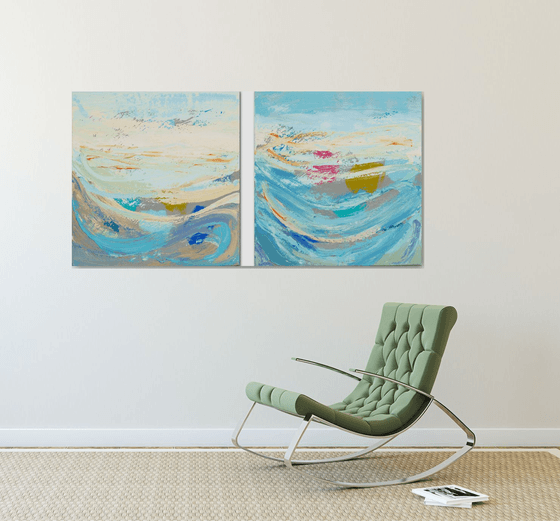 Diptych (emotional seascapes)