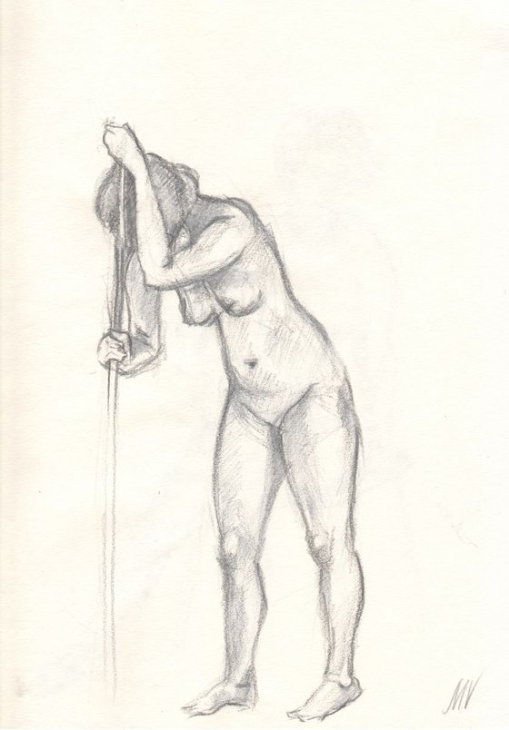 Sketch of Human body. Woman.25