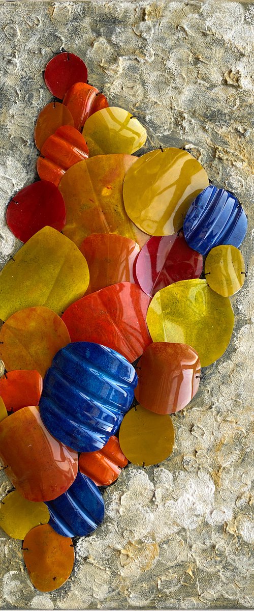 Flamboyant pebbles by Swapna Namboodiri