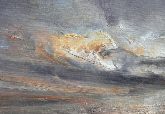 Under the rain clouds