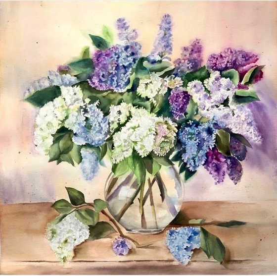 Lilac in a vase