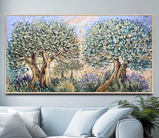 Lavender and Olive Trees
