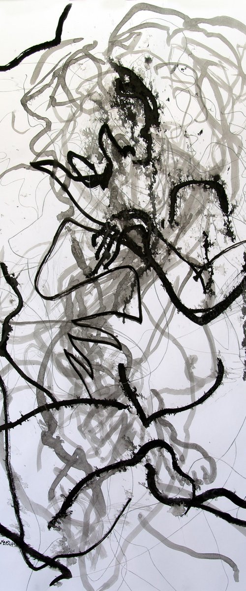 Ink Brush Drawing 16 by Josephine Window