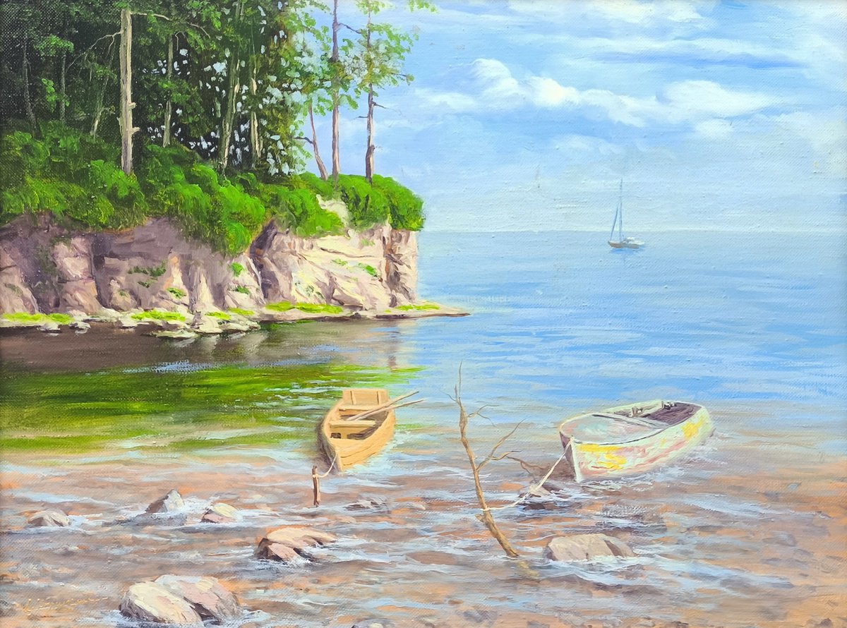The Still Bay By Arayik Muradyan, 31 X 24, Artwork For Sale On Artfinder