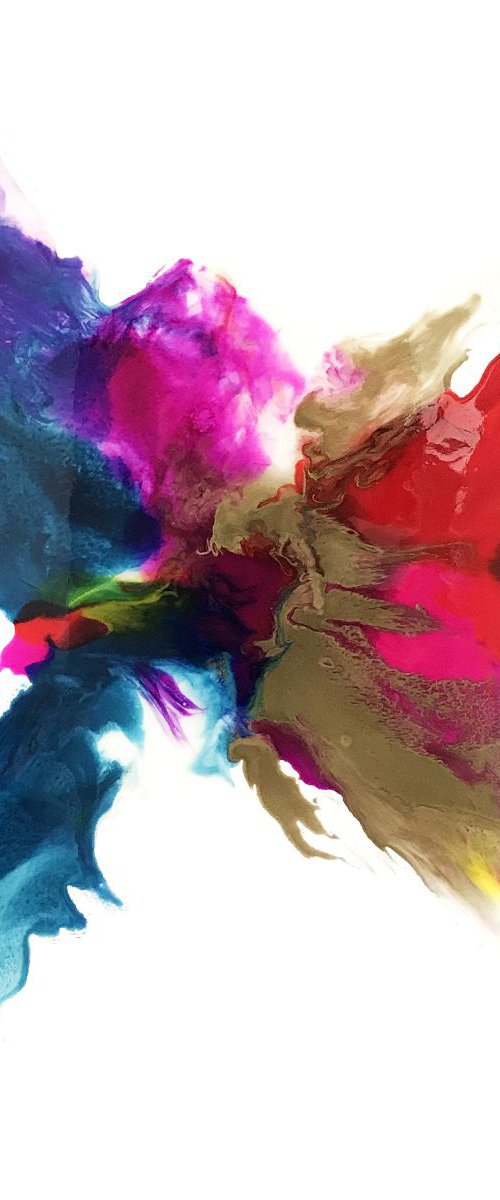Miho, 100 x 100cm, Abstract art for the Home, Office, Shop, Restaurant or Hotel by Corinne Natel