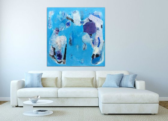Breathing Space - Large contemporary painting