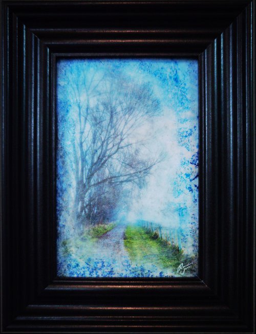 Framed Tree Mist by Roseanne Jones