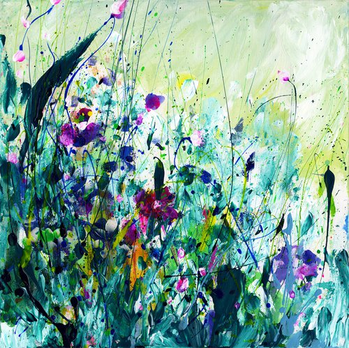 Serenity Song 2 - Floral Painting by Kathy Morton Stanion by Kathy Morton Stanion