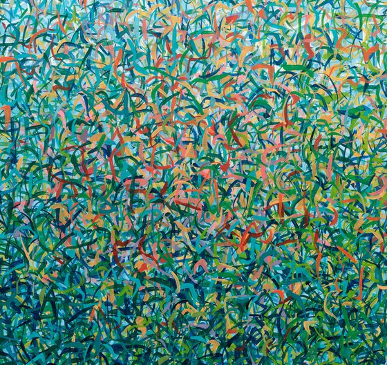 Woollahra Garden 183 x 122cm acrylic on canvas