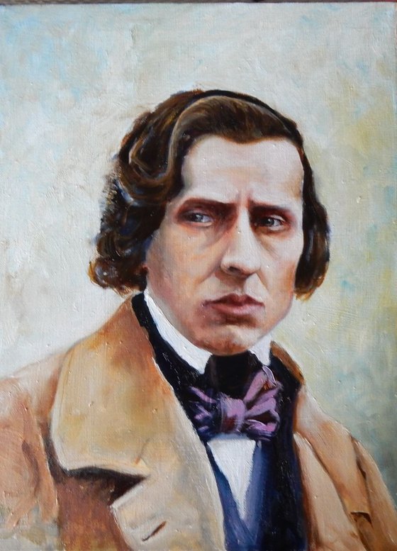 Commission. Portrait of composer Frederic Chopin.