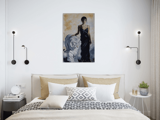 White Tiger, Black Dress