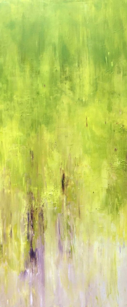 Green Light - Large oil painting by Angela  Dierks