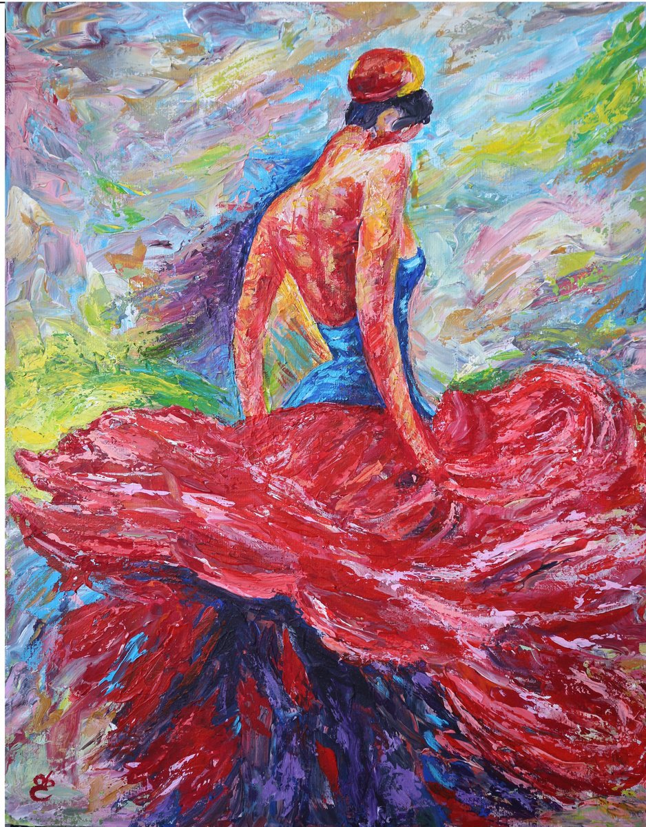Flamenco dancer by Dmytro Yeromenko