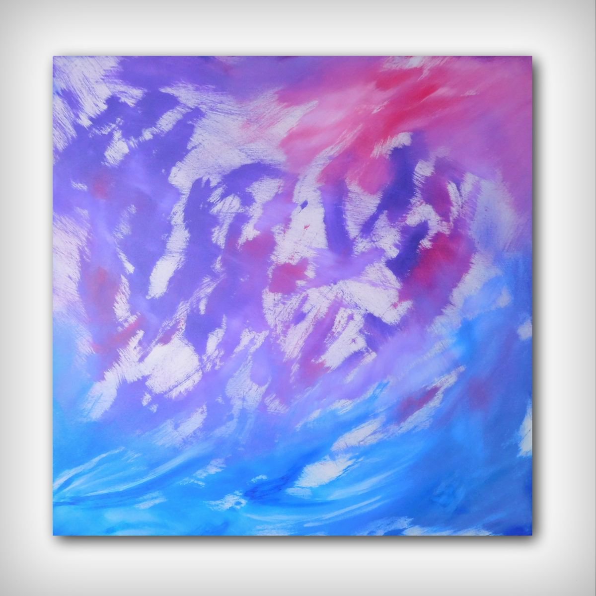 Abstract Acrylic Painting By Davide De Palma, 31 X 31, Essence, Original Artwork