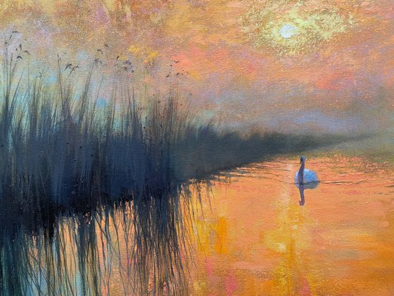 Dawn over the Long Marshes