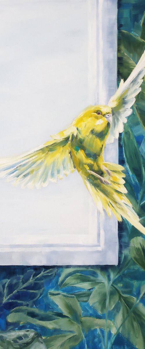 Bird Flight Parrot by Anna Shchapova