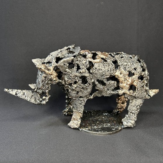 Air and bronze rhinoceros