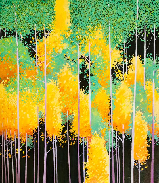 Green and Yellow trees