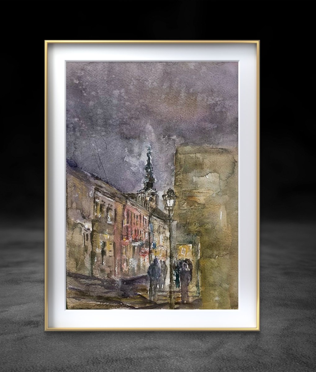 Impressionistic Watercolour , Silence Under The Starry Blessing By Snezana Djordjevic, 10 X 14, Artwork For Sale On Artfinder