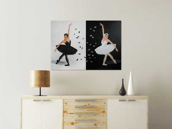 Black and White Swan. Ballet