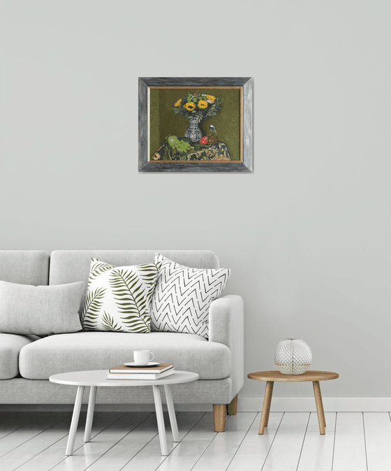 Still life with sunflowers