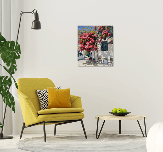 "Blooming yard of Greece"