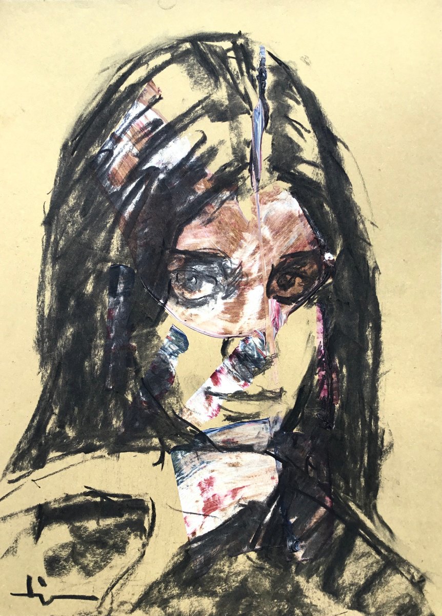 Expressive Charcoal Drawing , Studio By Dominique Deve, 8 X 11, Artwork For Sale On Artfinder