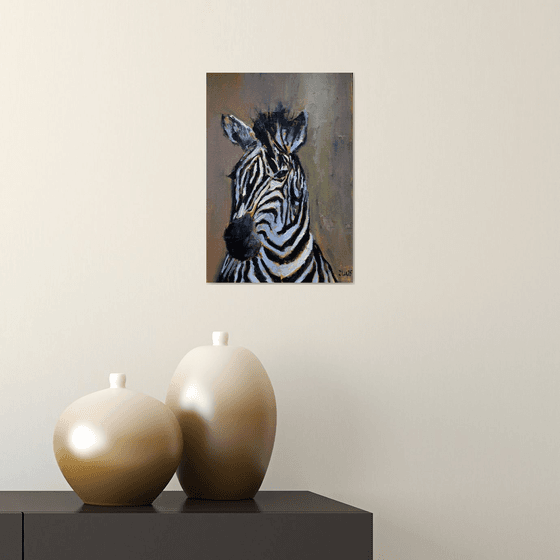 Zebra portrait
