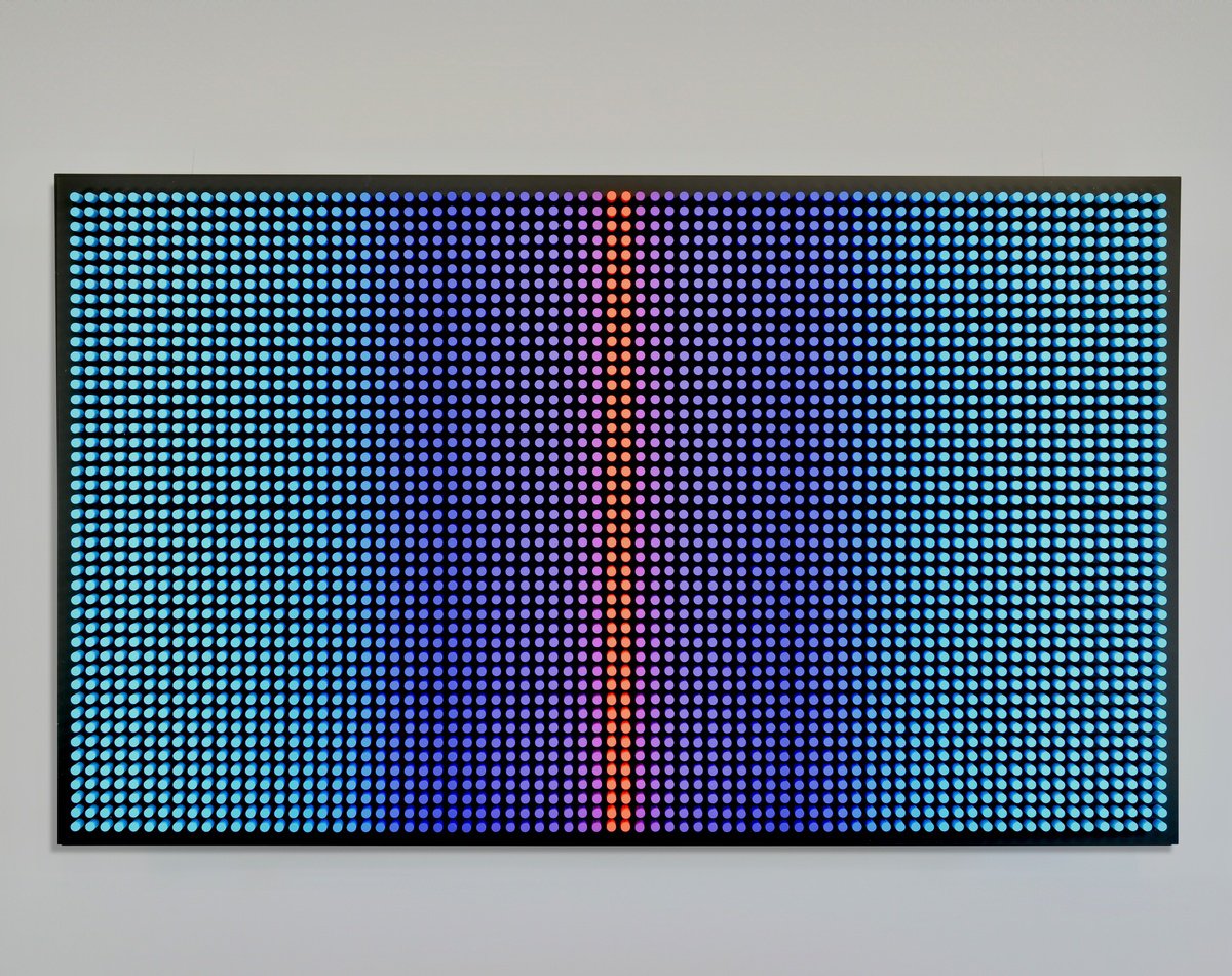 Geometric Abstract Wood Sculpture By Nazar Symotiuk, 59 X 35", Cold Screen, Original Artwork