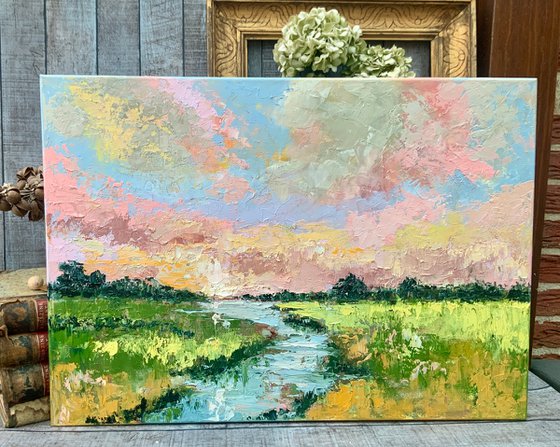 Sunset Over Everglades Waters