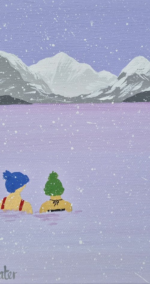 Winter dip in Wast Water by Sam Martin